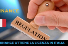 Binance ottiene la licenza in Italia