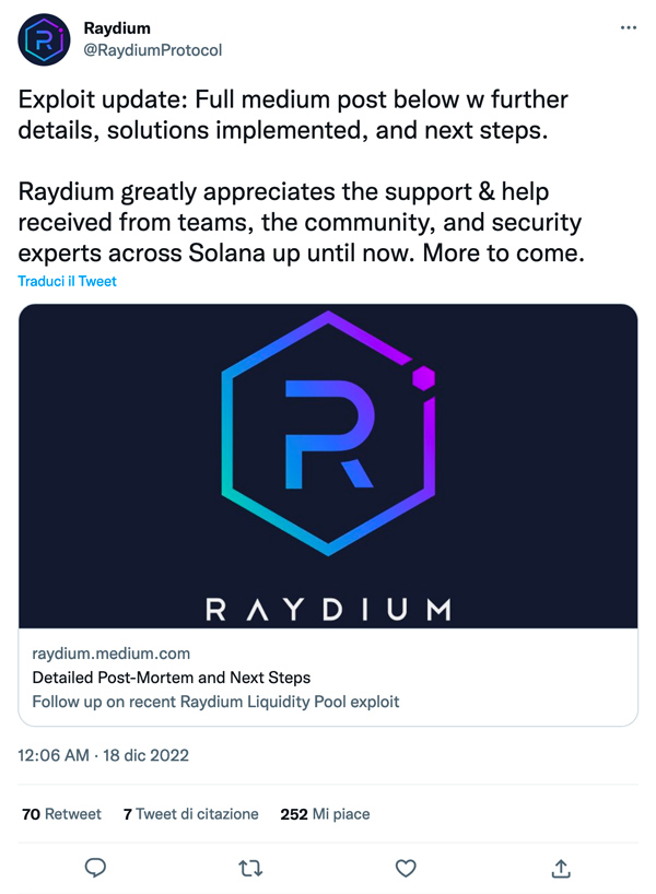 Raydium Hackerato