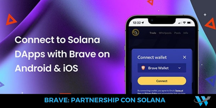 Brave partnership con Solana