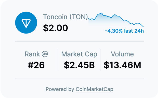 Toncoin Supply