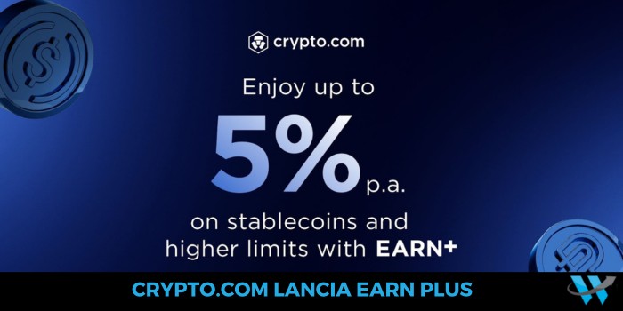 Crypto.com lancia Earn Plus