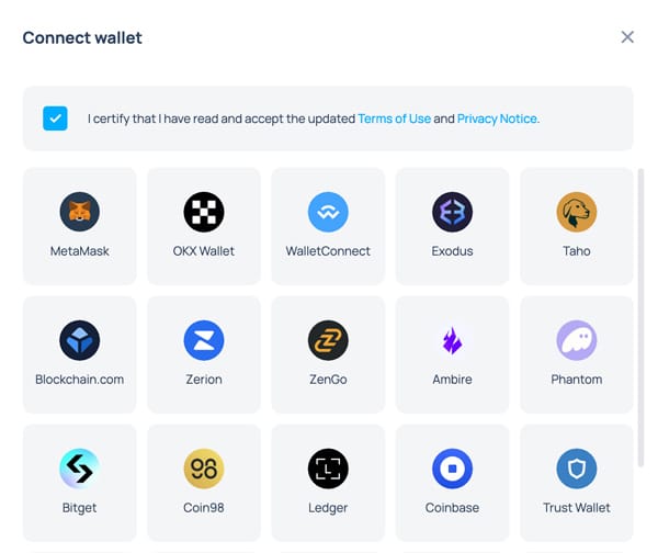 Lido: Connect Wallet