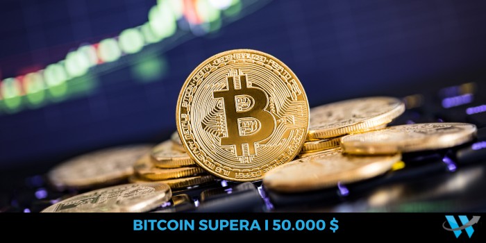 Bitcoin supera i 50.000 dollari