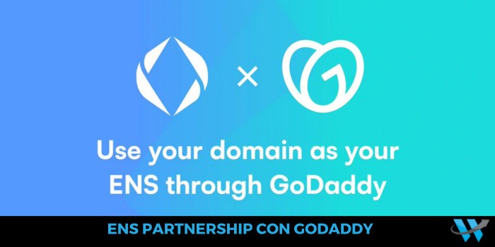 ENS partnership con Godaddy