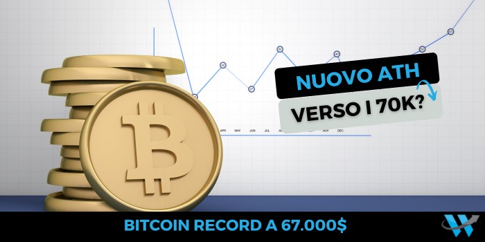 Bitcoin record a 67.000 dollari