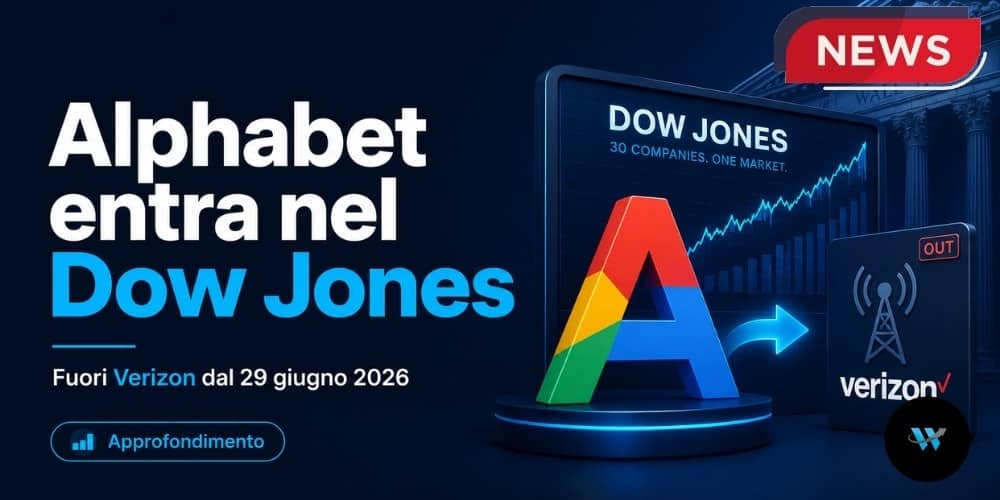 Alphabet entra nel Dow Jones