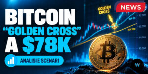 Bitcoin “golden cross” a $78K mentre il mercato aspetta il dato PPI